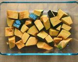 かぼちゃとベーコンのごま味噌サラダ作り方1写真