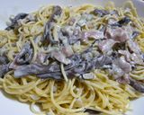 絶対旨い香茸（コウタケ）のクリームパスタ作り方7写真