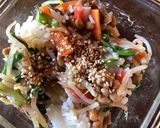 納豆と中華サラダの混ぜご飯作り方3写真