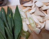岩津ねぎとエリンギのバターソテー作り方1写真
