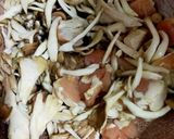 鶏胸肉とキノコと塩昆布の無限和風パスタ作り方3写真