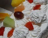 100円ショートケーキをホールケーキに作り方2写真