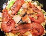 白菜・塩鮭・有頭エビのスープ作り方5写真
