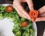 クリスマスに♪簡単・華やかリースサラダ作り方4写真