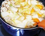 白菜消費(*´˘`*) 味噌中華スープ作り方4写真