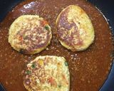 残ったミートソースで☆煮込みハンバーグ作り方5写真