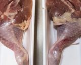 鶏もも肉のコンフィ(ラズベリーソース)作り方1写真