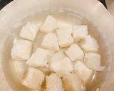 鶏レバーと蒟蒻のからしマヨ和え作り方1写真