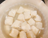 鶏レバーと蒟蒻のからしマヨ和え作り方1写真
