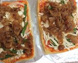 糖質オフ☆プルコギピザ☆豚丼のタレで簡単作り方3写真