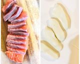 簡単おつまみ♡生サーモンの甘酢大根巻き作り方3写真