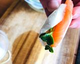 簡単おつまみ♡生サーモンの甘酢大根巻き作り方4写真