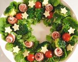 クリスマスに簡単リースサラダ作り方4写真