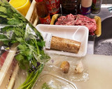 牛肉と 長芋と 香菜の中華炒め作り方1写真