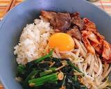 時短！フライパン1つでサッとビビンバ丼作り方5写真