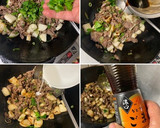 牛肉と 長芋と 香菜の中華炒め作り方8写真