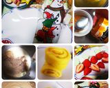 卵焼き器ミニXmasブッシュ・ド・ノエル作り方1写真