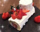 ロールケーキでブッシュドノエル♪作り方12写真