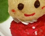 節約クリスマス！シュークリームサンタ作り方12写真
