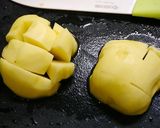 レンジで簡単！肉団子とポテトのソース味作り方1写真