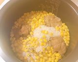 コーン唐揚げご飯作り方3写真