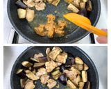 食材２つ＊なすと鶏もも肉の旨味噌炒め＊作り方6写真