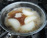 源助大根と鱈の白子の煮物作り方2写真
