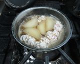 源助大根と鱈の白子の煮物作り方4写真
