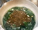 もずくとわかめの味噌汁作り方4写真