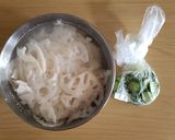 れんこんとツナのわさびマヨサラダ作り方1写真