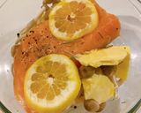 サーモンのレモンバター蒸し作り方2写真