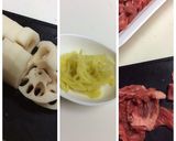 牛肉れんこんの生姜煮 ＊作り置き＊作り方1写真