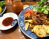 自家製コチジャンたれで頂く焼肉サラダ作り方6写真