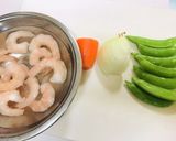 炊飯器でエビピラフ・パラパラピラフ作り方1写真