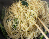牡蠣とほうれん草のスパゲティ作り方10写真