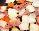 キャベツ&ベーコンと残り物野菜のカレー煮作り方3写真