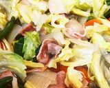 キャベツ&ベーコンと残り物野菜のカレー煮作り方6写真