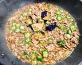 冷凍揚げナスと冷凍オクラで麻婆焼きそば作り方4写真