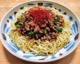 冷凍揚げナスと冷凍オクラで麻婆焼きそば作り方5写真