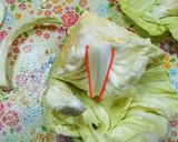 キャベツのざく切り(芯取り)ஐ♡*作り方5写真