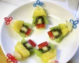 フルーツでパッチワーク＊クリスマスツリー作り方24写真