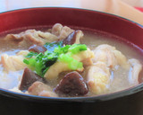 鶏もも肉と椎茸のみぞれあんかけうどん作り方7写真