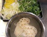 水菜とレンコンのマヨサラダ作り方1写真