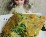 リカちゃん♡タアサイお好み焼き風米粉焼き作り方16写真