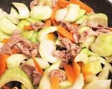 青梗菜と豚肉のオイスターあんかけ丼作り方6写真