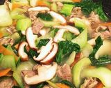 青梗菜と豚肉のオイスターあんかけ丼作り方7写真
