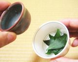食べれる唐辛子の葉器 ＆ 塩昆布おにぎり作り方2写真