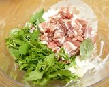 七草と豚肉のかき揚げ作り方2写真