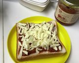 パスタソースでピザ風トースト作り方2写真