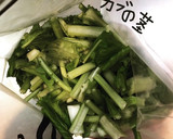 カブの茎と厚揚げde揚げ出し豆腐風作り方1写真